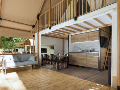 Safari Loft Golden Oak view 2